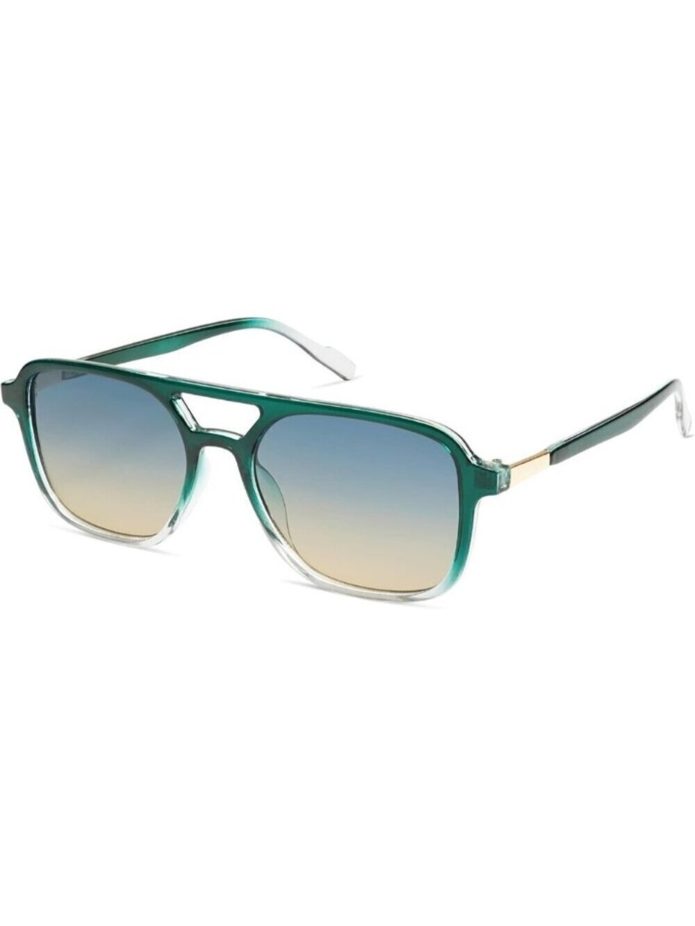 Sojos Women Mens Green Grading Trendy Rectangle Retro Aviator Shades Sunglasses